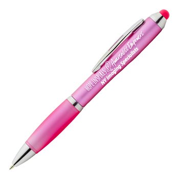 Hope Inspires, Awareness Empowers Azalea Stylus Pen - One-Color Personalization Available from Positive Promotions