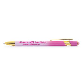 This is What Hope Looks Like Ombre Pink Stylus Pen -Personalized from Positive Promotions