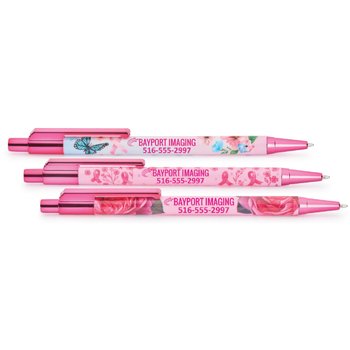 Full-Color Pen w/Personalization on Back-Assorted Designs from Positive Promotions