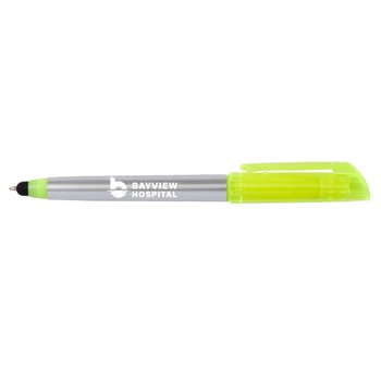 Trio 3-in-1 Highlighter Stylus Pen - One-Color Personalization Available from Positive Promotions