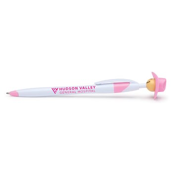 Breast Cancer Awareness Cowgirl Wild Smilez Pen - One-Color Personalization Available from Positive Promotions