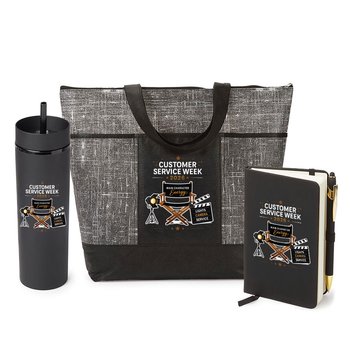 Allstate Malibu Tote Bag, Stanton Jotter And Canyon Tumbler 16-Oz. from Positive Promotions