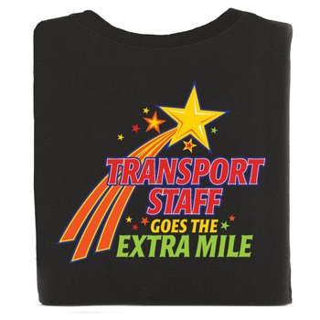 Patient Transport 2-Sided T-Shirt - Personalization Available from Positive Promotions