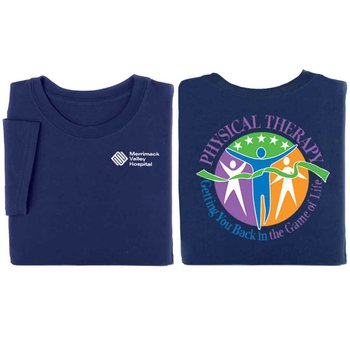 Physical Therapy 2-Sided T-Shirt - Personalized from Positive Promotions