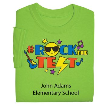 #RockTheTest Youth Short-Sleeved T-Shirt - Silkscreened Personalization Available from Positive Promotions