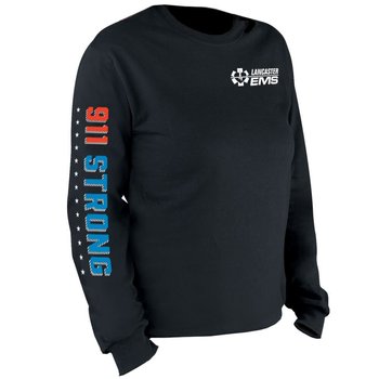 911 Strong Long-Sleeve T-Shirt With Personalization from Positive Promotions