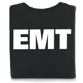 Black EMT Short-Sleeve 2-Sided T-Shirt - Personalized from Positive Promotions