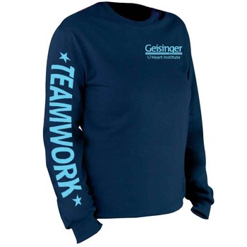 Teamwork Long Sleeve Recognition T-Shirt - Personalization Available from Positive Promotions