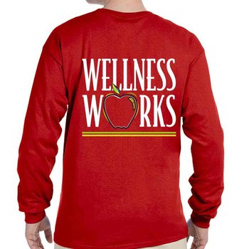 Wellness Works Positive 2-Sided Long-Sleeve T-Shirt - Personalization Available from Positive Promotions