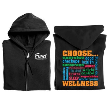Choose Wellness Gildan&reg; 2-Sided Full-Zip Hooded Sweatshirt - Personalization Available from Positive Promotions
