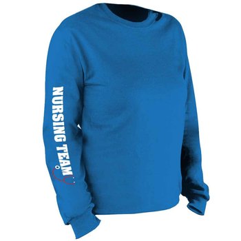 Nursing Team Long Sleeve Recognition T-Shirt - Personalization Available from Positive Promotions