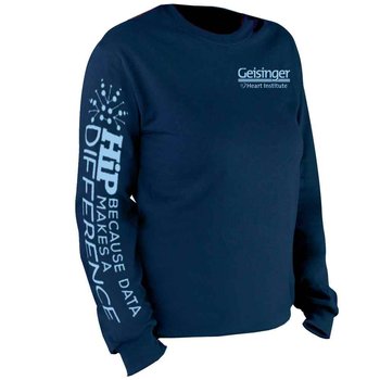 HIP: Because Data Makes A Difference Long-Sleeve 2-Location Recognition T-Shirt - Personalization Available from Positive Promotions