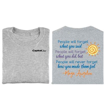 Maya Angelou Quote 2-Sided T-Shirt - Personalization Available from Positive Promotions