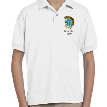 Gildan&reg; Dryblend Youth Jersey Polo -Silkscreened Personalization Available from Positive Promotions