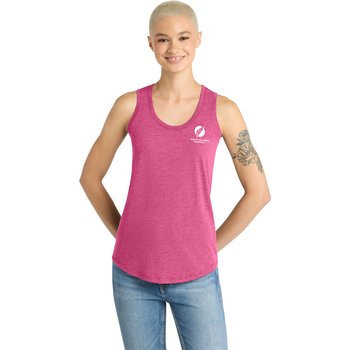 District&reg; Women's Perfect Tri-Blend &reg; Racerback Tank Top - Personalization Available from Positive Promotions