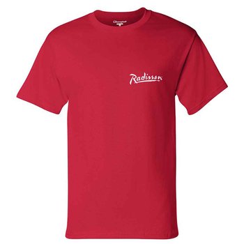 Champion® Unisex Short-Sleeve T-Shirt - Silkscreened Personalization Available from Positive Promotions