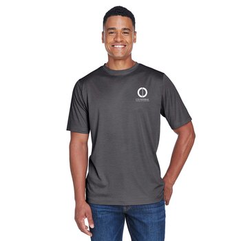 Team 365&reg; Men's Crewneck Sonic Heather Performance T-Shirt - Personalization Available from Positive Promotions