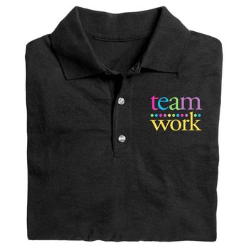 Teamwork Gildan&reg; DryBlend Jersey Polo - Personalization Optional from Positive Promotions