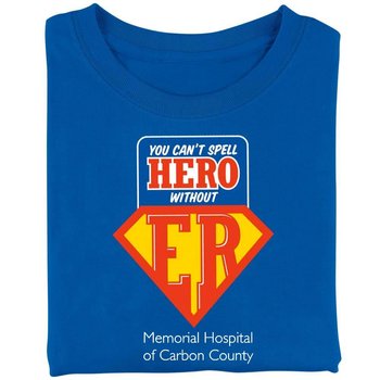 You Can't Spell Hero Without ER Recognition Short-Sleeve T-Shirt - Personalization Optional from Positive Promotions
