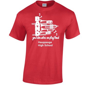 School Band Gildan&reg; Heavy Cotton Adult/Unisex T-Shirt - 1-Color Logo   -  Personalization Available from Positive Promotions