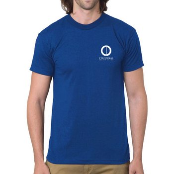 Bayside - USA-Made 50/50 Short Sleeve T-Shirt - Personalization Available from Positive Promotions