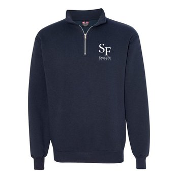 Bayside - USA Made Quarter-Zip Pullover Sweatshirt - Embroidered Personalization Available from Positive Promotions