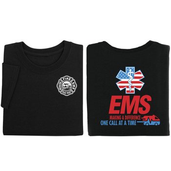 EMS: Making A Difference Two-Sided T-Shirt - Personalization Available from Positive Promotions