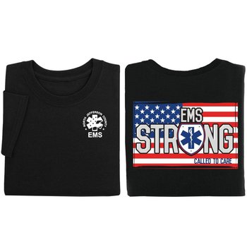 EMS Strong: Called To Care Two-Sided T-Shirt - Personalization Available from Positive Promotions