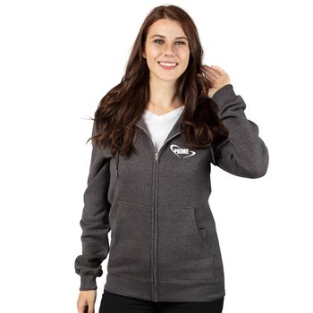 Threadfast Apparel&reg; Unisex Ultimate Fleece Full-Zip Hooded Sweatshirt - Silkscreened Personalization Available from Positive Promotions