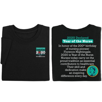 Year Of The Nurse Two-Sided Short-Sleeve T-Shirt - Personalization Available from Positive Promotions