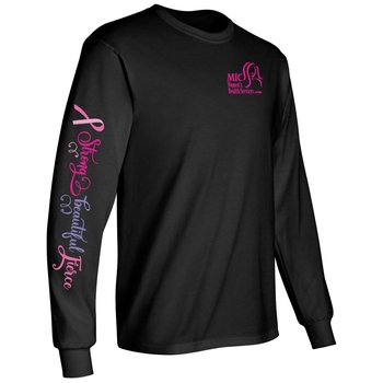 Strong, Beautiful, Fierce Unisex Long-Sleeve 2-Location T-Shirt - Silkscreened Personalization Available from Positive Promotions