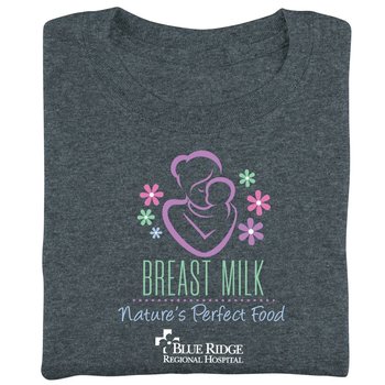 Breast Milk: Nature's Perfect Food Unisex T-Shirt - Silkscreened Personalization Available from Positive Promotions