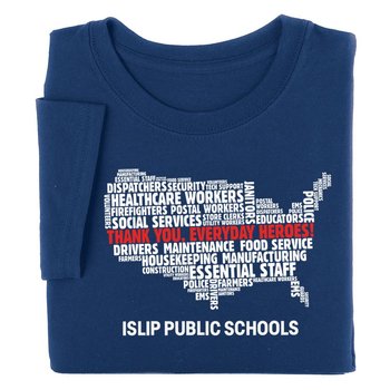 Thank You, Everyday Heroes T-Shirt - Personalization Available from Positive Promotions