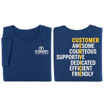 Customer Service Anagram Two-Sided - Personalization Available from Positive Promotions