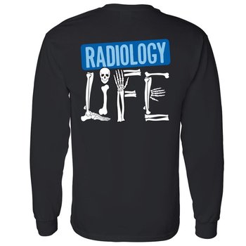 Radiology Life Unisex Two-Sided Long-Sleeve T-Shirt - Silkscreened Personalization Available from Positive Promotions