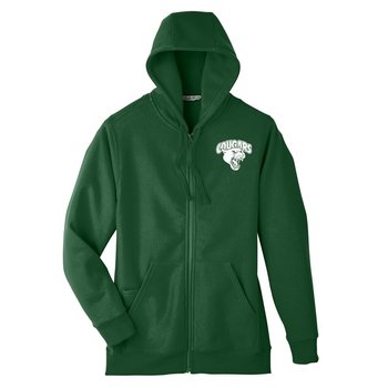 Team 365 Men's Zone Hydrosport&trade; Heavyweight Full-Zip Hoodie -Silkscreened Personalization Available from Positive Promotions