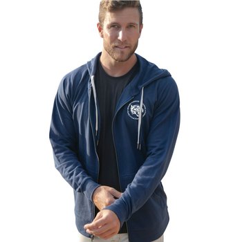 Independent Trading Co.® Unisex Lightweight Loopback Terry Zip Hooded Sweatshirt - Silkscreened Personalization Available from Positive Promotions