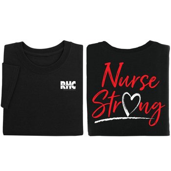 Nurse Strong Unisex Two-Sided Short-Sleeved T-Shirt - Silkscreened Personalization Available from Positive Promotions