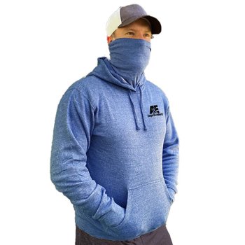 2-In-1 Fleece Hooded Sweatshirt With Gaiter Face Cover - Silkscreened Personalization Available from Positive Promotions