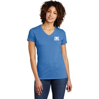 Allmade&reg; Women's Tri-Blend Eco Impact V-Neck Tee - Silkscreen Personalization Available from Positive Promotions