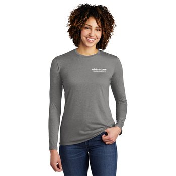 Allmade&reg; Women's Tri-Blend Eco Impact Long Sleeve Tee - Silkscreen Personalization Available from Positive Promotions