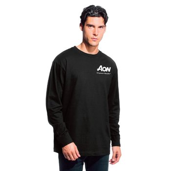 Positive Wear Unisex Long-Sleeve Fashion Tee - Silkscreened Personalization Available from Positive Promotions