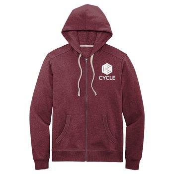 District® Men's Re-Fleece Eco Full-Zip Hoodie - Silkscreened Personalization Available from Positive Promotions