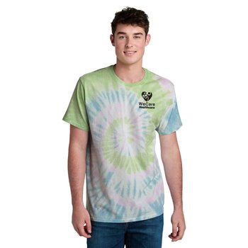 Port & Company® Unisex Tie-Dye T-Shirt - Silkscreened Personalization Available from Positive Promotions