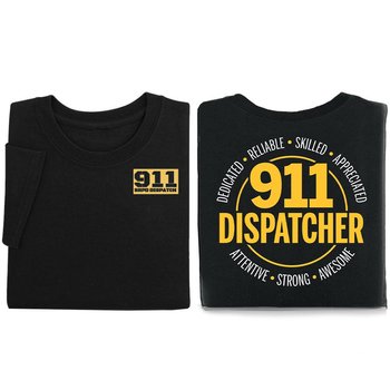 911 Dispatcher Gildan® Unisex 2-Sided Short-Sleeved T-Shirt - Silkscreened Personalization Available from Positive Promotions
