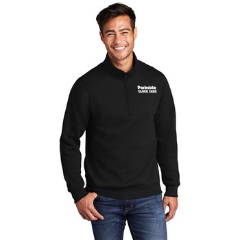 Port & Company&reg; Unisex Classic Essential Fleece 1/4-Zip Pullover Sweatshirt - Silkscreened Personalization Available from Positive Promotions