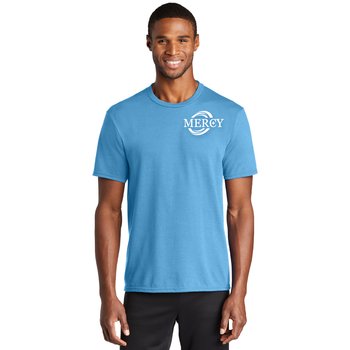 Port & Company® Unisex Short-Sleeved Performance Blend Tee - Silkscreened Personalization Available from Positive Promotions
