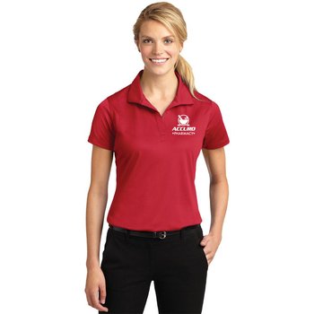Sport-Tek® Women's Essential Wicking Micropiqué Performance Polo - Silkscreened Personalization Available from Positive Promotions