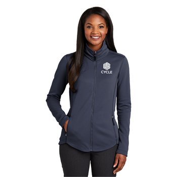 Port Authority® Women's Collective Smooth Fleece Jacket - Silkscreened Personalization Available from Positive Promotions