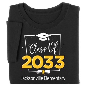 Class Of 2033 Gildan® Youth Heavy Cotton T-Shirt: Best-Selling Colors - Silkscreened Personalization Available from Positive Promotions
